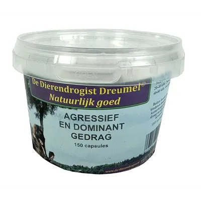 DIERENDROGIST AGRESSIEF / DOMINANT CAPSULES 150 ST DIERENDROGIST AGRESSIEF / DOMINANT CAPSULES 150 ST