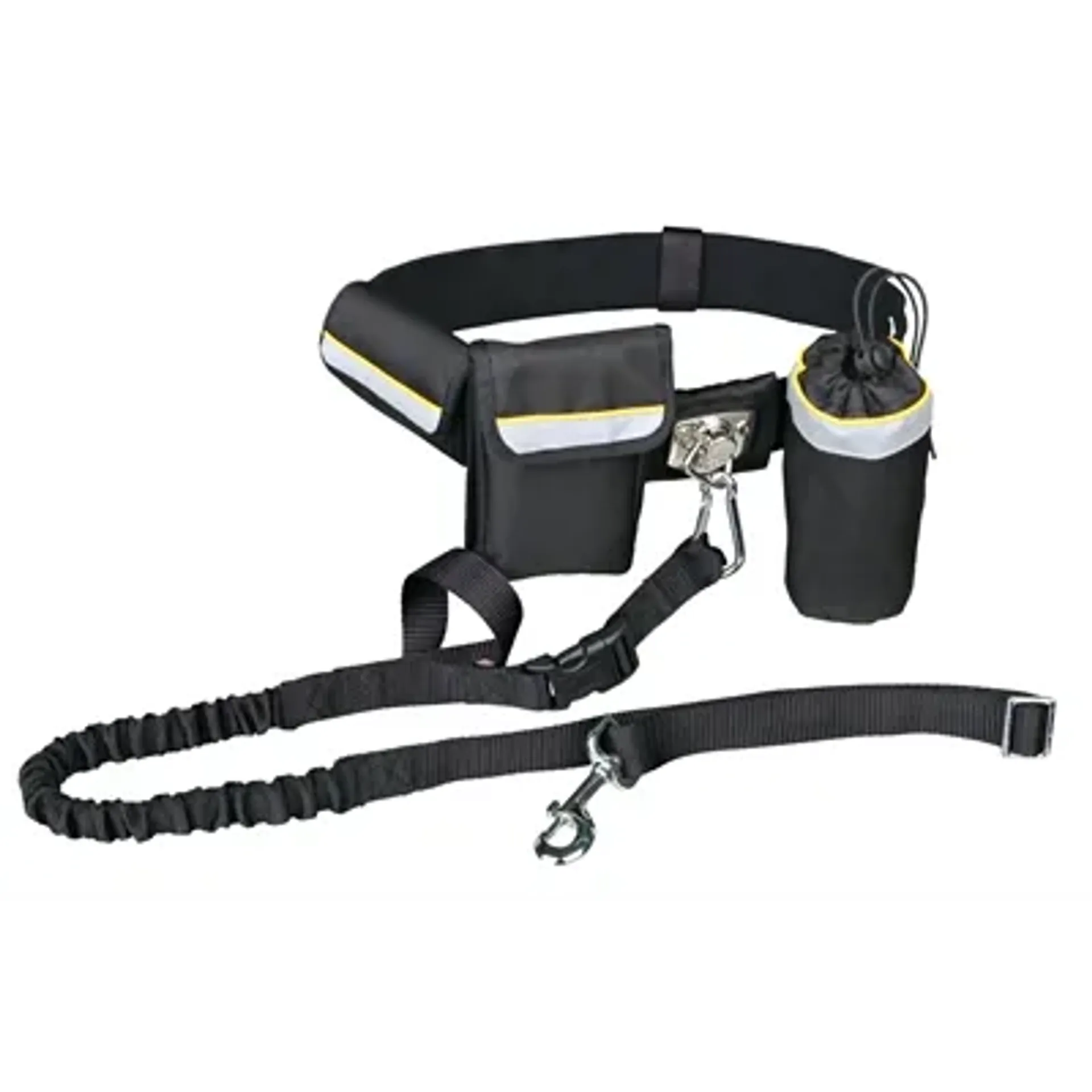 TRIXIE HEUPRIEM MET JOGGINGLIJN ZWART RIEM 60-120 CM LIJN 100-135 CM