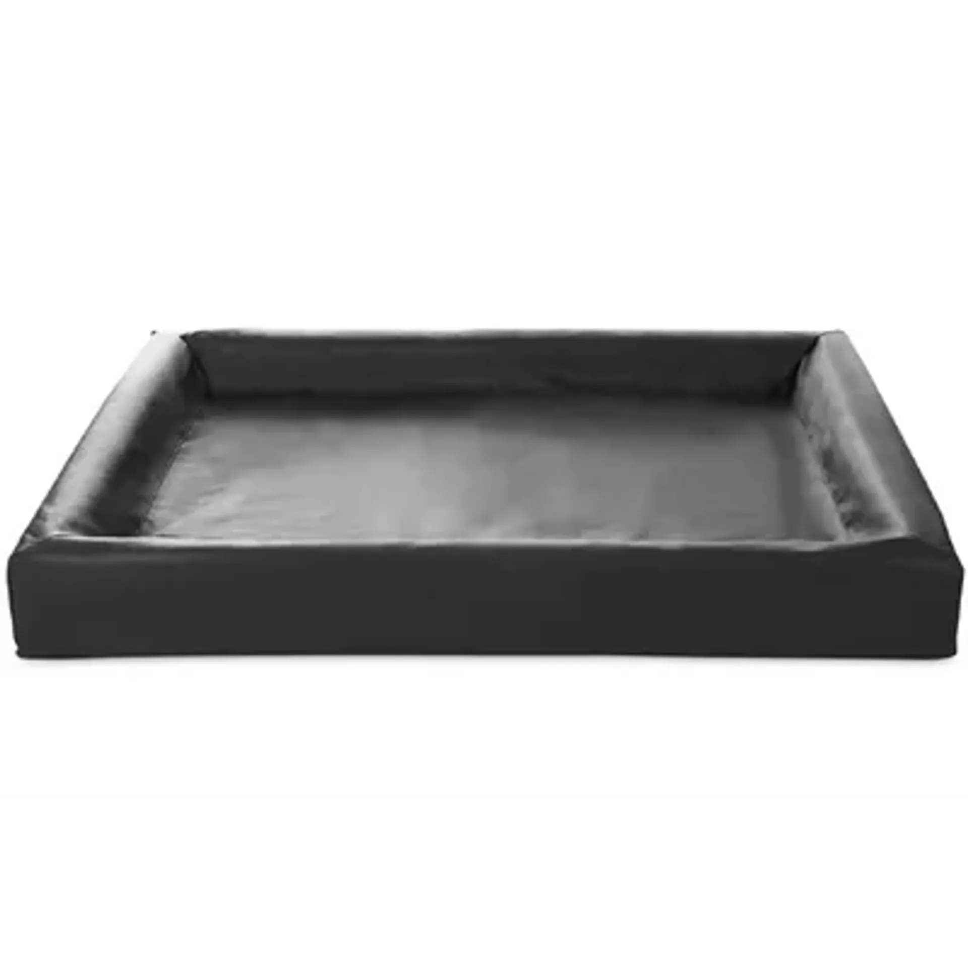 BIA BED KUNSTLEER HOES HONDENMAND ZWART BIA-7 120X100X15 CM