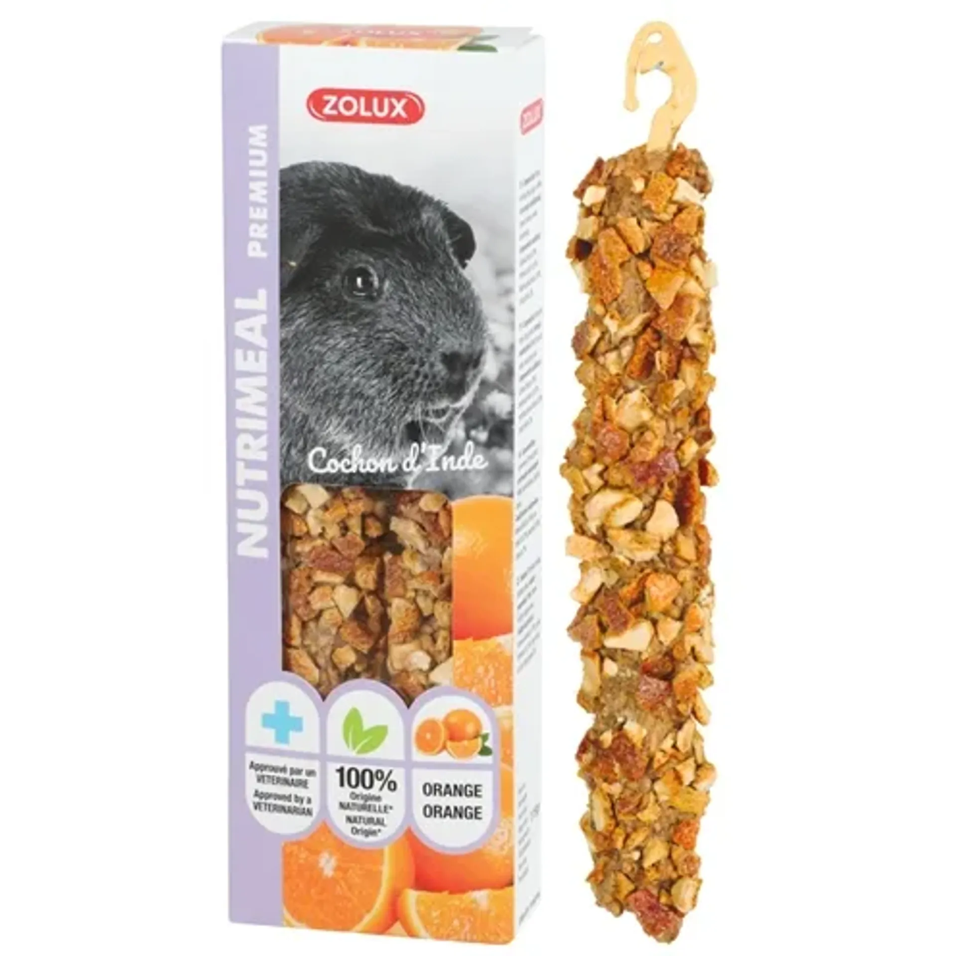 ZOLUX NUTRIMEAL STICK CAVIA SINAASAPPEL 115 GR 2 ST