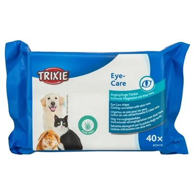 TRIXIE OOG VERZORGINGSDOEKJES 40 ST TRIXIE OOG VERZORGINGSDOEKJES 40 ST