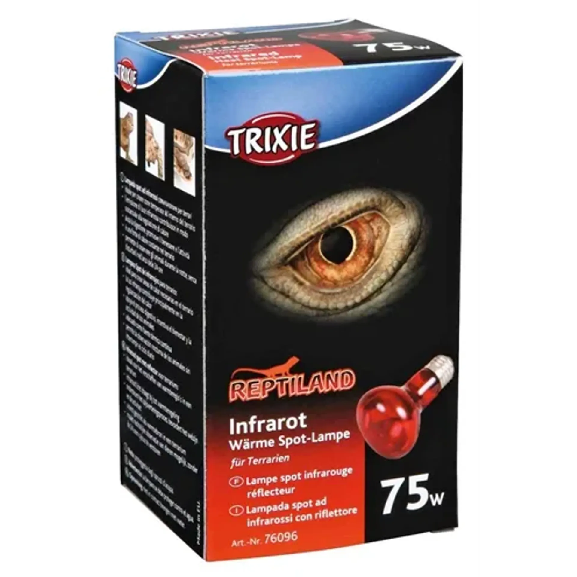 TRIXIE REPTILAND WARMTELAMP INFRAROOD 75 WATT 6,3X6,3X10 CM