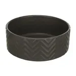 TRIXIE VOERBAK / DRINKBAK WAVE KERAMIEK GRIJS 20 CM 1,6 LTR TRIXIE VOERBAK / DRINKBAK WAVE KERAMIEK GRIJS 20 CM 1,6 LTR