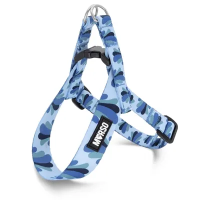 MORSO MINI HONDENTUIG VERSTELBAAR GERECYCLED SPLASH BLAUW 32-41X2,5 CM MORSO MINI HONDENTUIG VERSTELBAAR GERECYCLED SPLASH BLAUW 32-41X2,5 CM