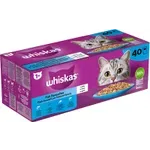 WHISKAS MULTIPACK POUCH ADULT VIS SELECTIE IN GELEI 40X85 GR WHISKAS MULTIPACK POUCH ADULT VIS SELECTIE IN GELEI 40X85 GR