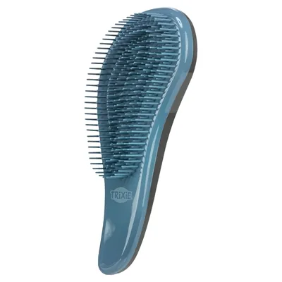 TRIXIE ZACHTE BORSTEL BLAUW 19 CM TRIXIE ZACHTE BORSTEL BLAUW 19 CM