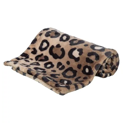 TRIXIE HONDENDEKEN LEO SOFTPLUCHE PANTERPRINT BRUIN 100X70 CM TRIXIE HONDENDEKEN LEO SOFTPLUCHE PANTERPRINT BRUIN 100X70 CM