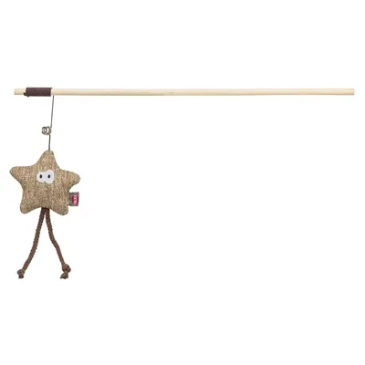 TRIXIE KATTENHENGEL STER HOUT / PLUCHE MET KATTENKRUID / CATNIP 38 CM TRIXIE KATTENHENGEL STER HOUT / PLUCHE MET KATTENKRUID / CATNIP 38 CM