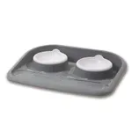 SAVIC BUTLER VOERBAK EN DRINKBAK MET PLATEAU EN ANTISLIP VOETJES 2X300 ML SAVIC BUTLER VOERBAK EN DRINKBAK MET PLATEAU EN ANTISLIP VOETJES 2X300 ML