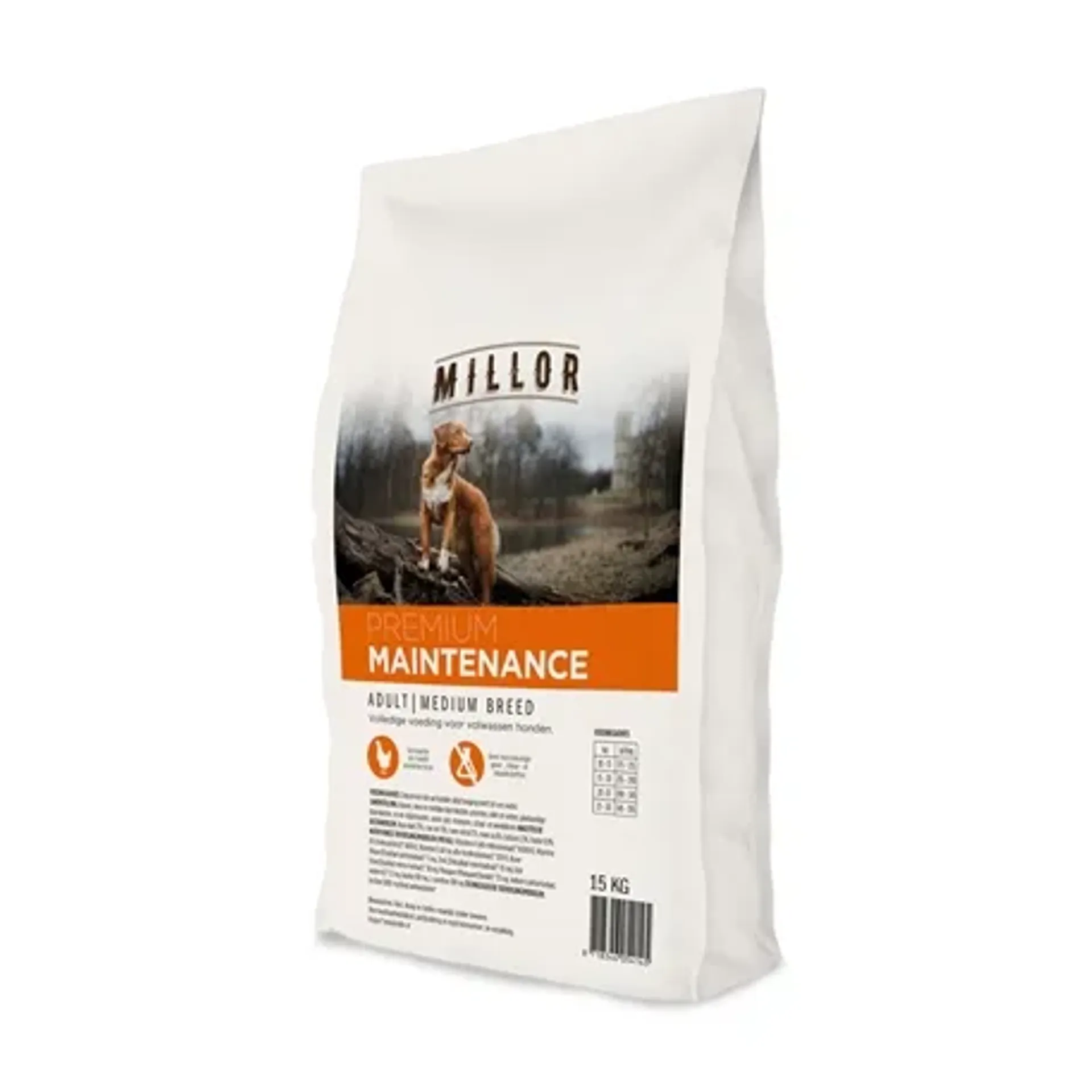 MILLOR EXTRUDED ADULT MAINTENANCE MEDIUM BREED 15 KG