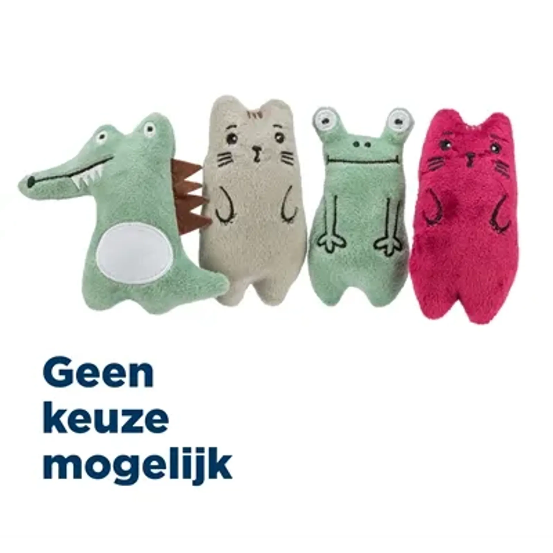 TRIXIE DIEREN PLUCHE MET CATNIP ASSORTI 11 CM