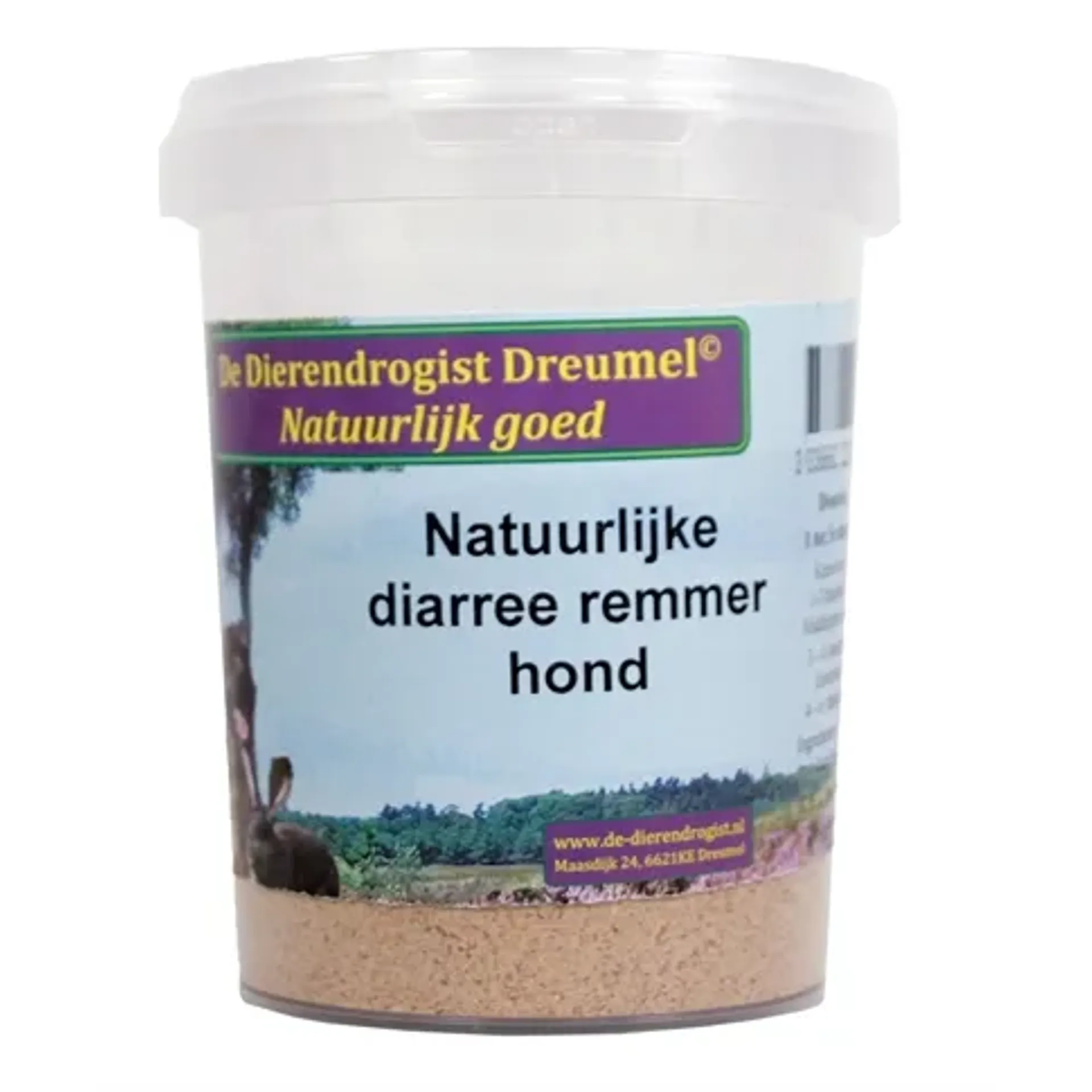 DIERENDROGIST NATUURLIJKE DIARREE REMMER HOND 200 GR