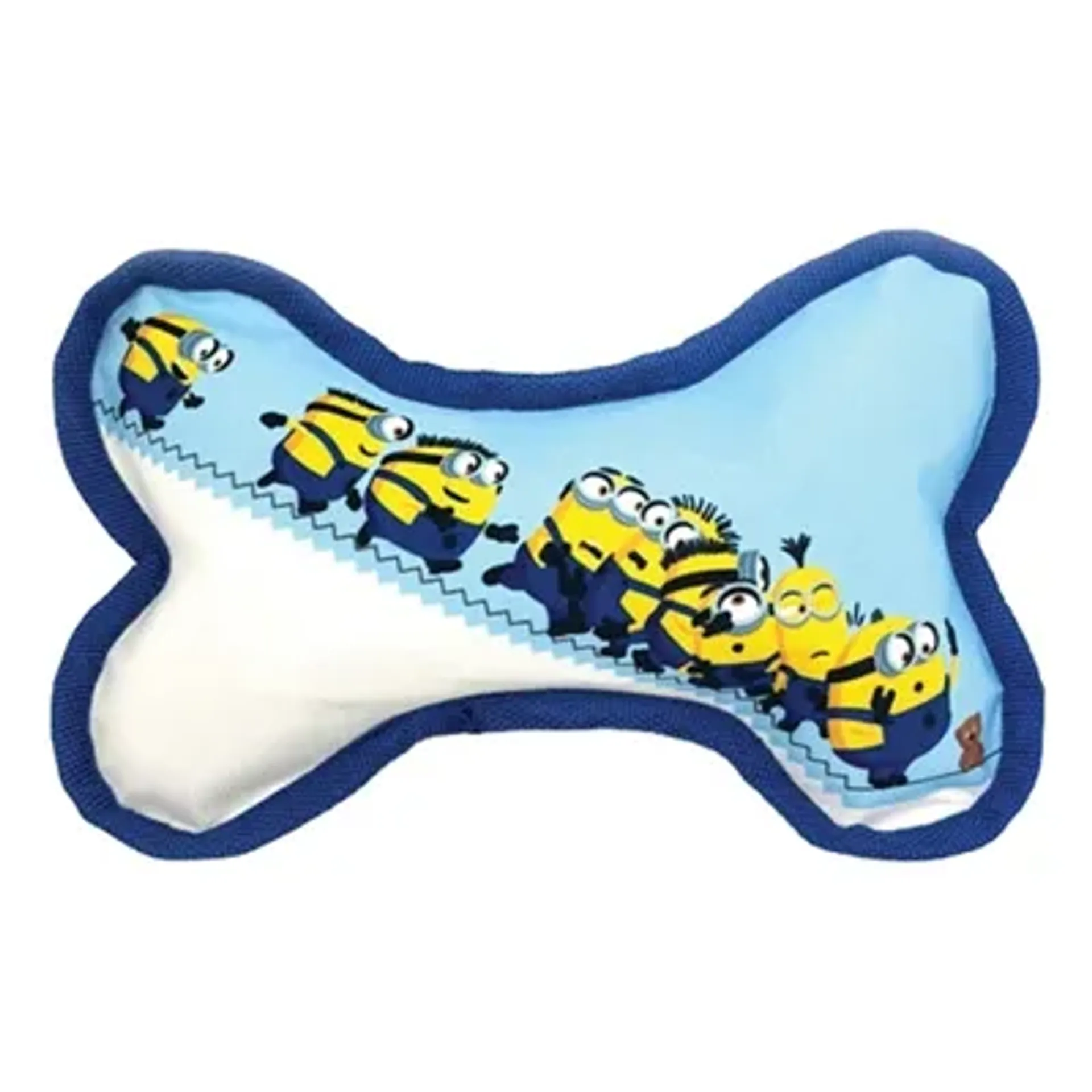 MINIONS CANVAS BOT MET PIEP BLAUW / WIT 21X14,2X5 CM
