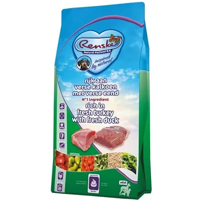 RENSKE SUPER PREMIUM ADULT KALKOEN / EEND 2 KG RENSKE SUPER PREMIUM ADULT KALKOEN / EEND 2 KG