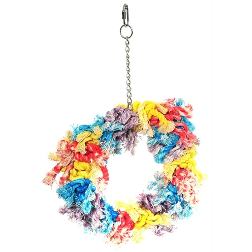 HAPPY PET PAPEGAAI FLOSSIN RING 28X23X8 CM HAPPY PET PAPEGAAI FLOSSIN RING 28X23X8 CM