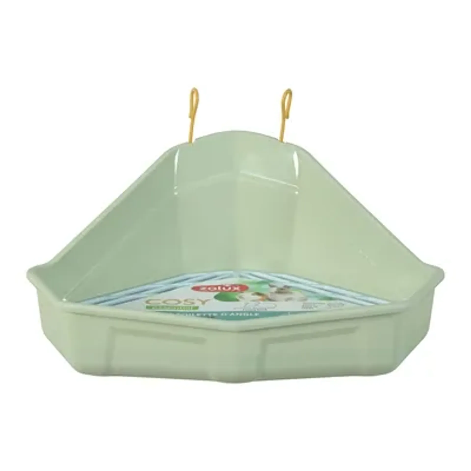 ZOLUX HOEKTOILET KNAAGDIER GROEN 41,5X34,5X19 CM