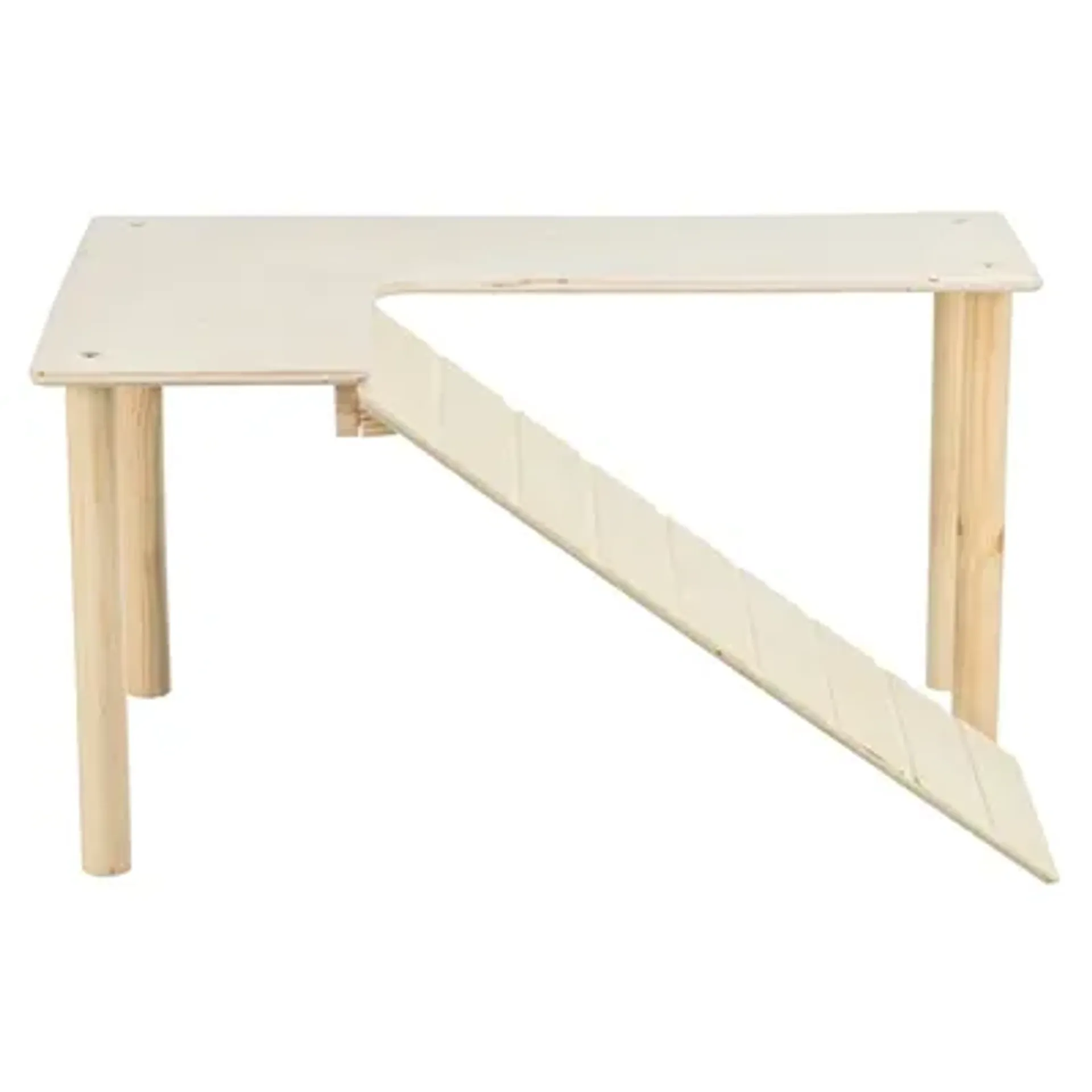 TRIXIE PLATFORM MET HELLING VOOR MUIZEN / HAMSTERS ONBEHANDELD HOUT 47X30X25 CM