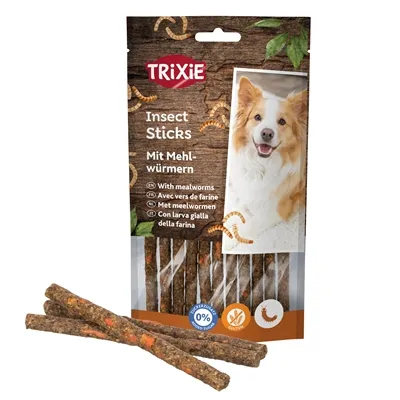 TRIXIE INSECT STICKS MET MEELWORMEN 80 GR TRIXIE INSECT STICKS MET MEELWORMEN 80 GR