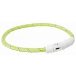 TRIXIE LICHTGEVENDE HALSBAND HOND FLASH USB TPU / NYLON GROEN 45X0,7 CM TRIXIE LICHTGEVENDE HALSBAND HOND FLASH USB TPU / NYLON GROEN 45X0,7 CM