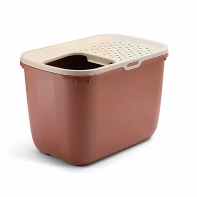 SAVIC KATTENBAK HOP IN CHAMPAGNE ROZE / TERRACOTTA 58,5X39X39,5 CM SAVIC KATTENBAK HOP IN CHAMPAGNE ROZE / TERRACOTTA 58,5X39X39,5 CM