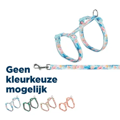 TRIXIE KATTENTUIGJE MET RIEM FLOWER POWER MOTIEF ASSORTI 35-59X1,3 CM TRIXIE KATTENTUIGJE MET RIEM FLOWER POWER MOTIEF ASSORTI 35-59X1,3 CM