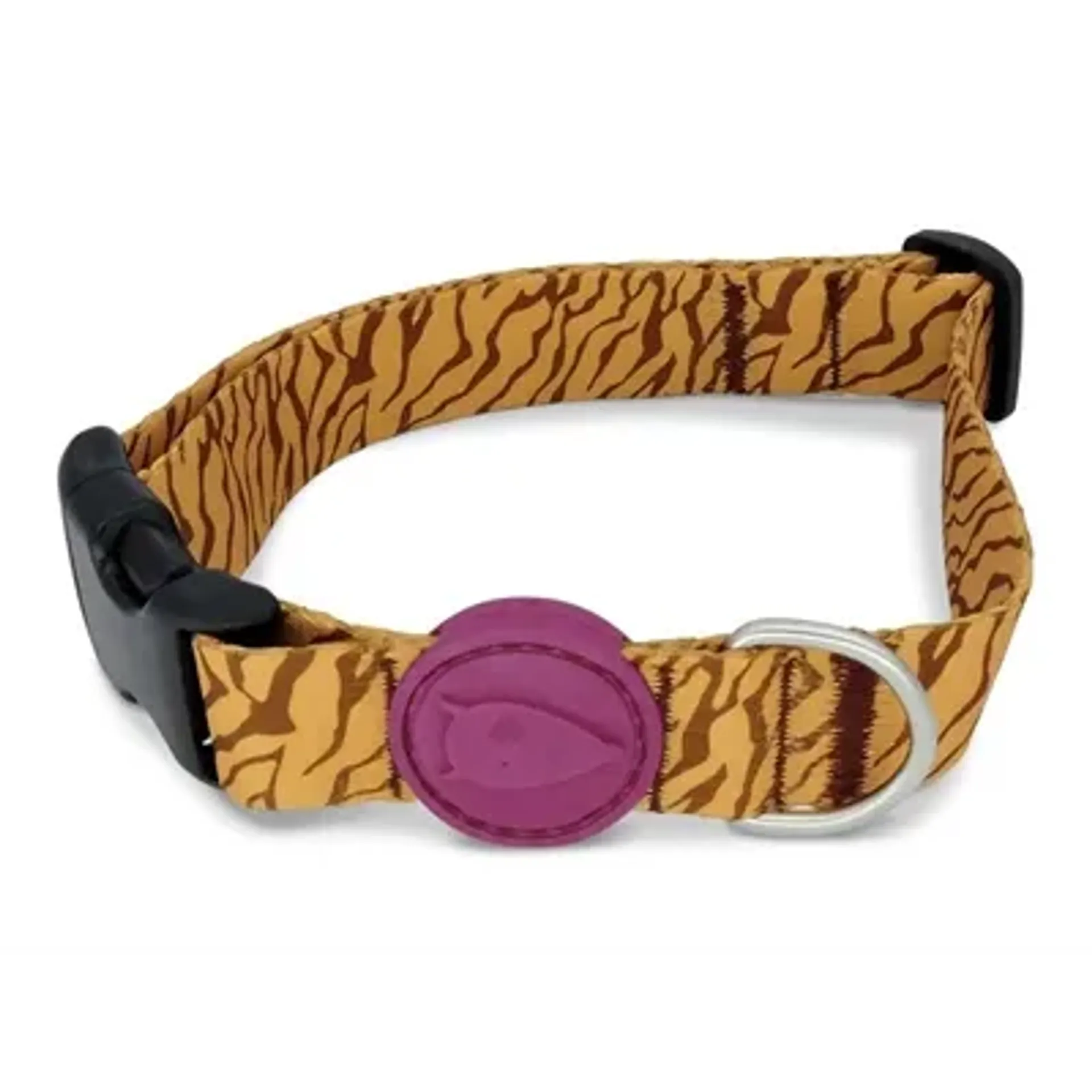 MORSO HALSBAND HOND GERECYCLED JUNGLE DRUM ORANJE 43-70X2,5 CM