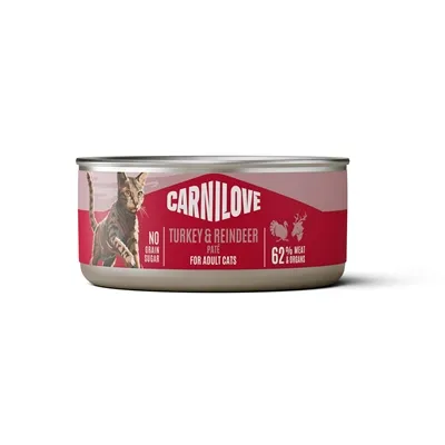 CARNILOVE CAN TURKEY / REINDEER 12X100 GR CARNILOVE CAN TURKEY / REINDEER 12X100 GR