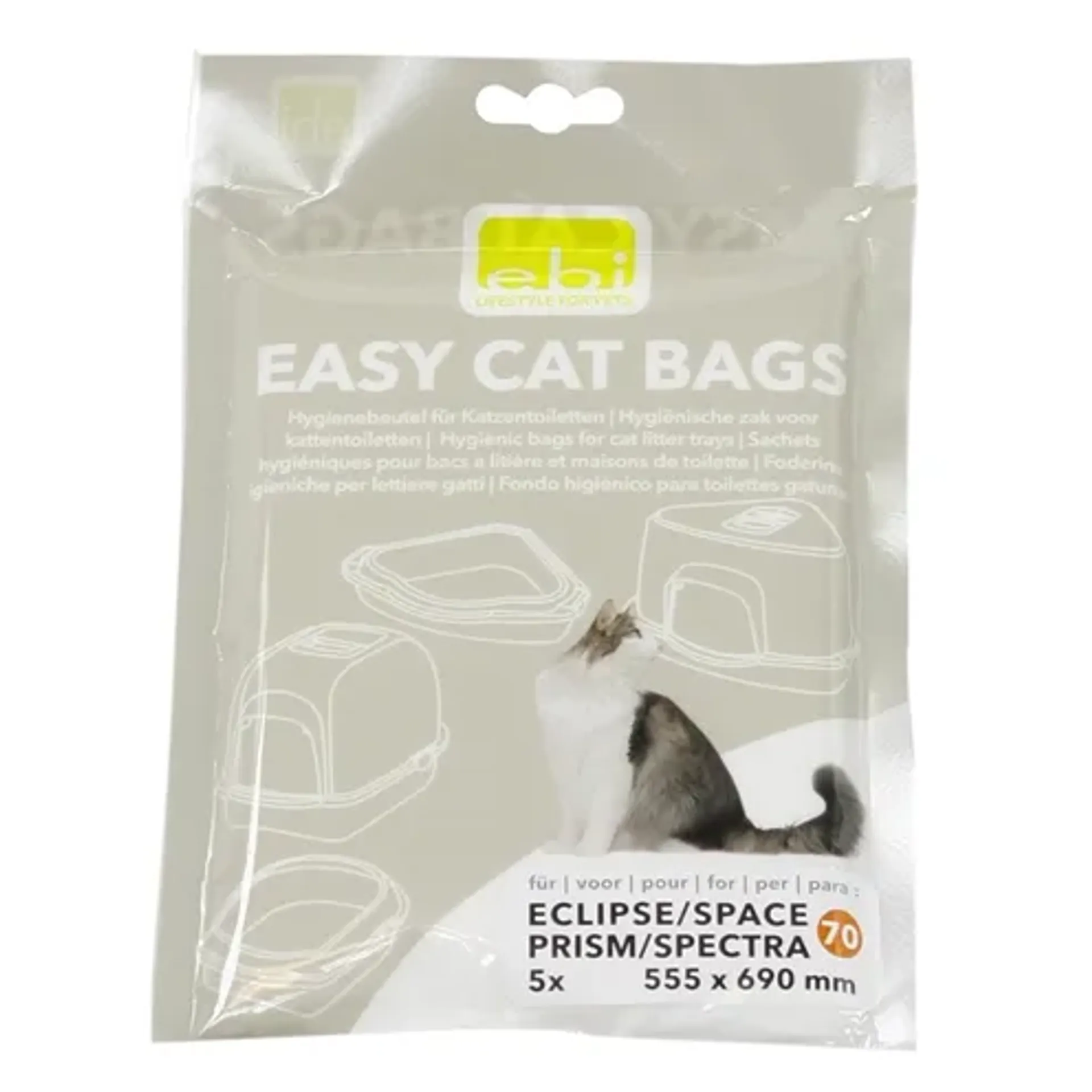 EBI EASY-CAT KATTENBAKZAK JUMBO U-VORM 5 ST