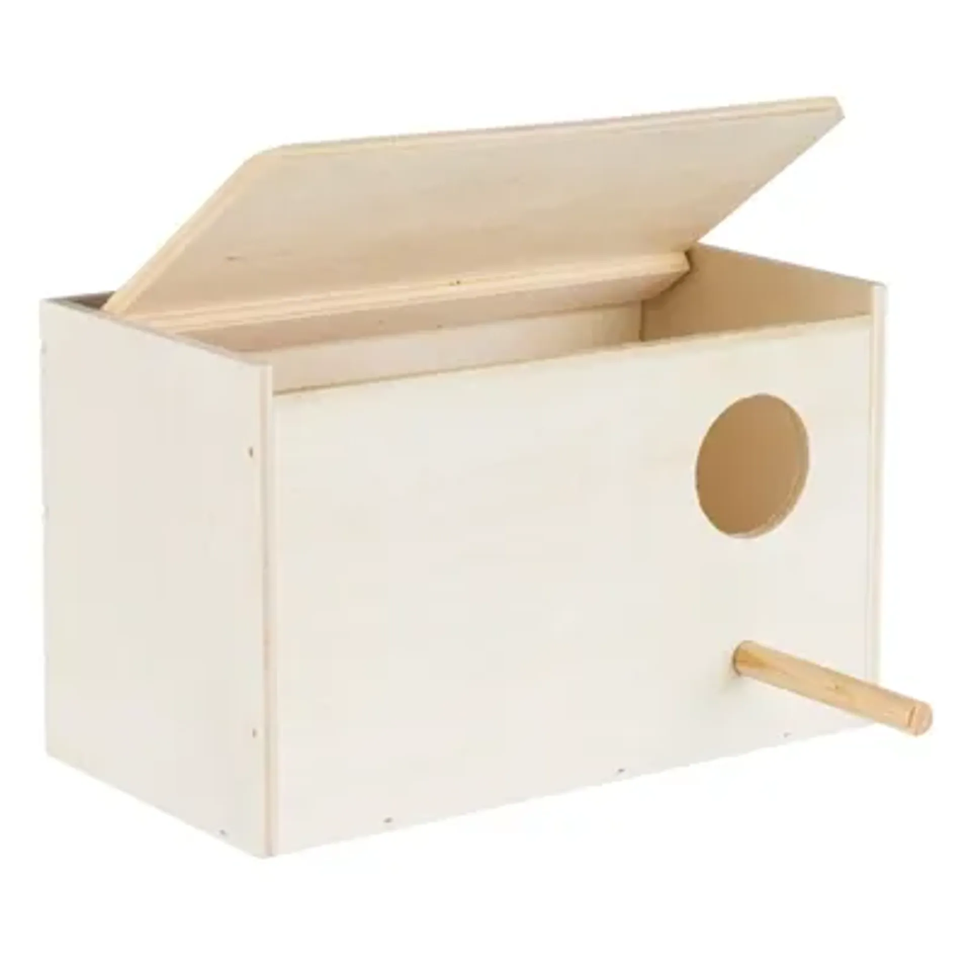TRIXIE NESTKASTJE HOUT 21X12X13 CM GAT 4 CM