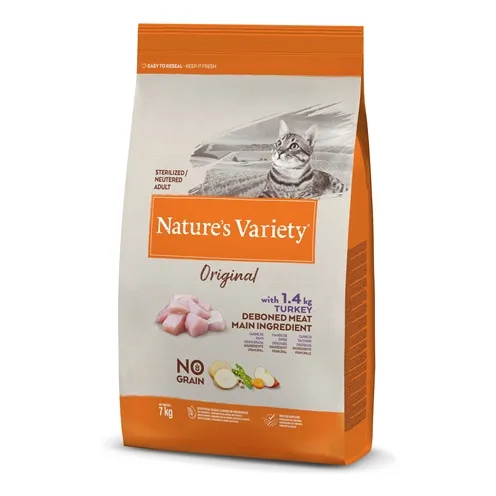 NATURES VARIETY ORIGINAL STERILIZED TURKEY NO GRAIN 7 KG NATURES VARIETY ORIGINAL STERILIZED TURKEY NO GRAIN 7 KG