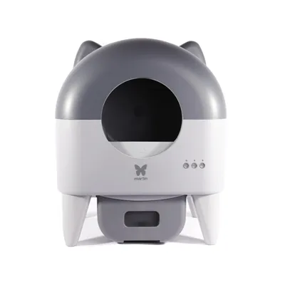 MARTIN AUTOMATISCHE KATTENBAK MET VERLICHTING GRIJS / ANTRACIET 55X50X66 CM MARTIN AUTOMATISCHE KATTENBAK MET VERLICHTING GRIJS / ANTRACIET 55X50X66 CM