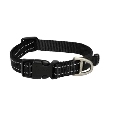 ROGZ FOR DOGS SNAKE HALSBAND ZWART 16 MMX26-40 CM ROGZ FOR DOGS SNAKE HALSBAND ZWART 16 MMX26-40 CM