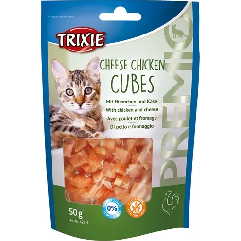 TRIXIE PREMIO CHEESE CHICKEN CUBES 50 GR TRIXIE PREMIO CHEESE CHICKEN CUBES 50 GR