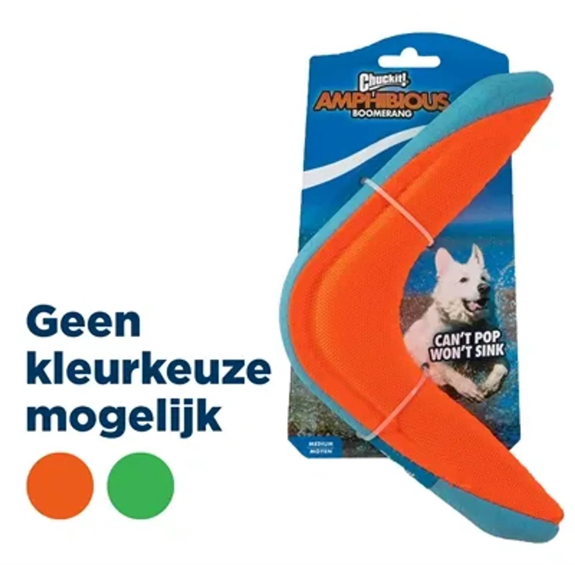 CHUCKIT AMPHIBIOUS BOOMERANG ASSORTI M 25X18X3 CM