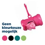 TRIXIE POEPZAKHOUDER BOTVORM MET POEPZAKJES ASSORTI 15 STUKS TRIXIE POEPZAKHOUDER BOTVORM MET POEPZAKJES ASSORTI 15 STUKS