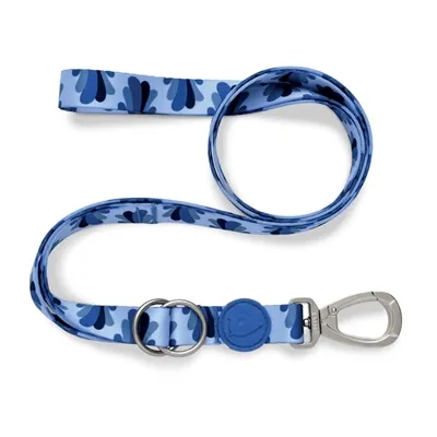 MORSO HONDENRIEM VERSTELBAAR GERECYCLED SPLASH BLAUW 75-230X1,5 CM 1-4 KG MORSO HONDENRIEM VERSTELBAAR GERECYCLED SPLASH BLAUW 75-230X1,5 CM 1-4 KG