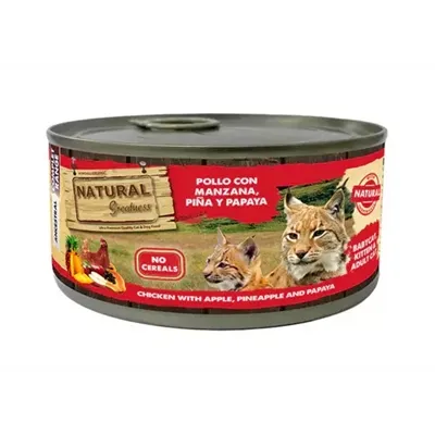 NATURAL GREATNESS CHICKEN / APPLE / PINEAPPLE / PAPAYA 185 GR NATURAL GREATNESS CHICKEN / APPLE / PINEAPPLE / PAPAYA 185 GR