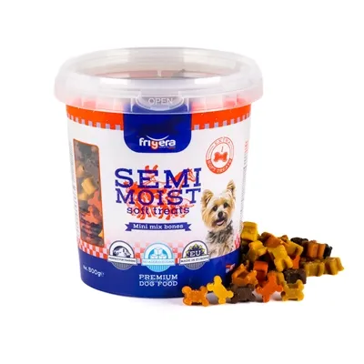 FRIGERA SOFT TREATS MINI MIX BONES 500 GR FRIGERA SOFT TREATS MINI MIX BONES 500 GR