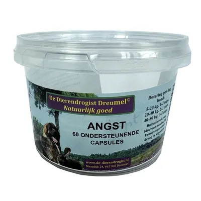 DIERENDROGIST BIJ ANGST CAPSULES 60 ST DIERENDROGIST BIJ ANGST CAPSULES 60 ST