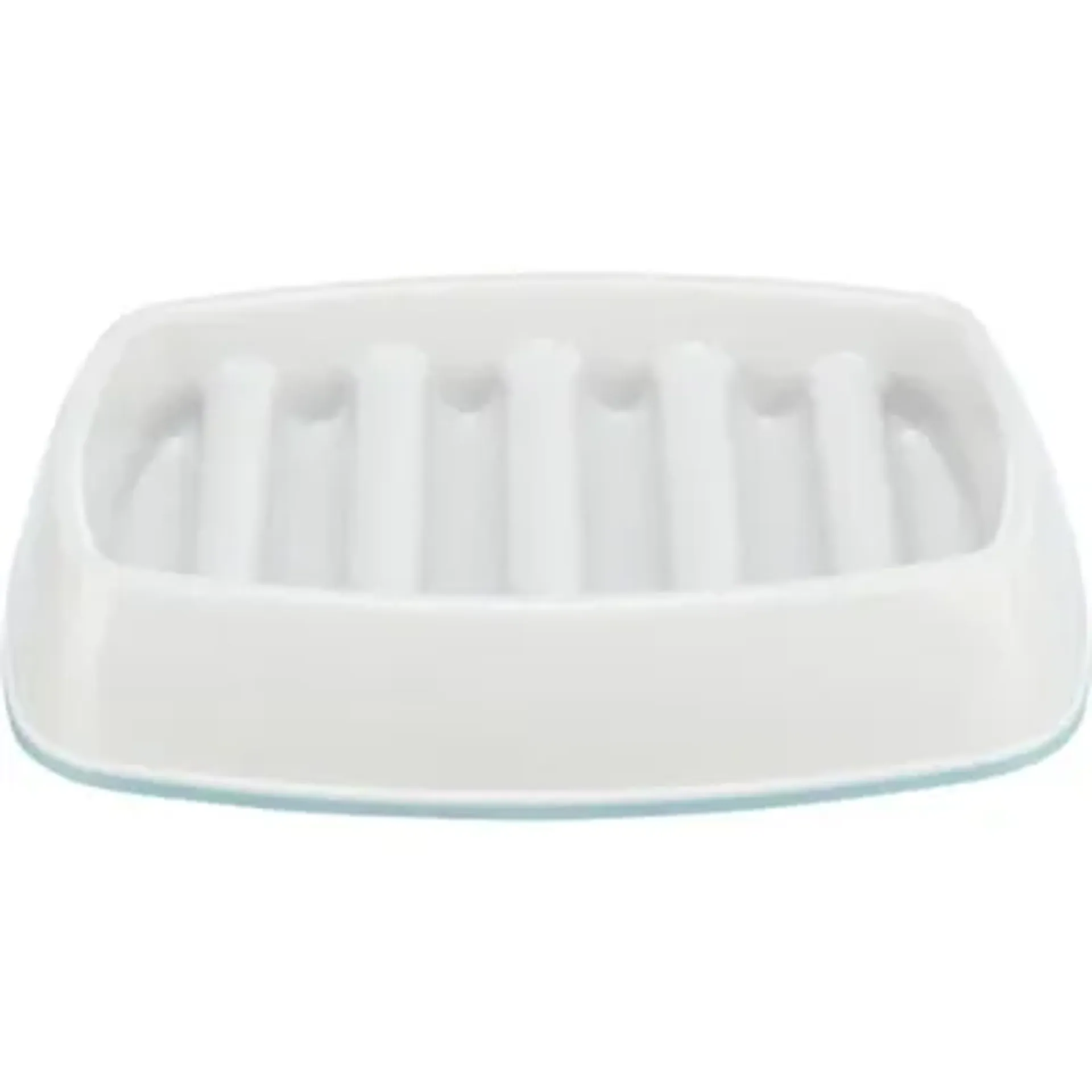 TRIXIE VOERBAK SLOWFEEDING KUNSTSTOF / TPR GRIJS 21X14 CM 250 ML