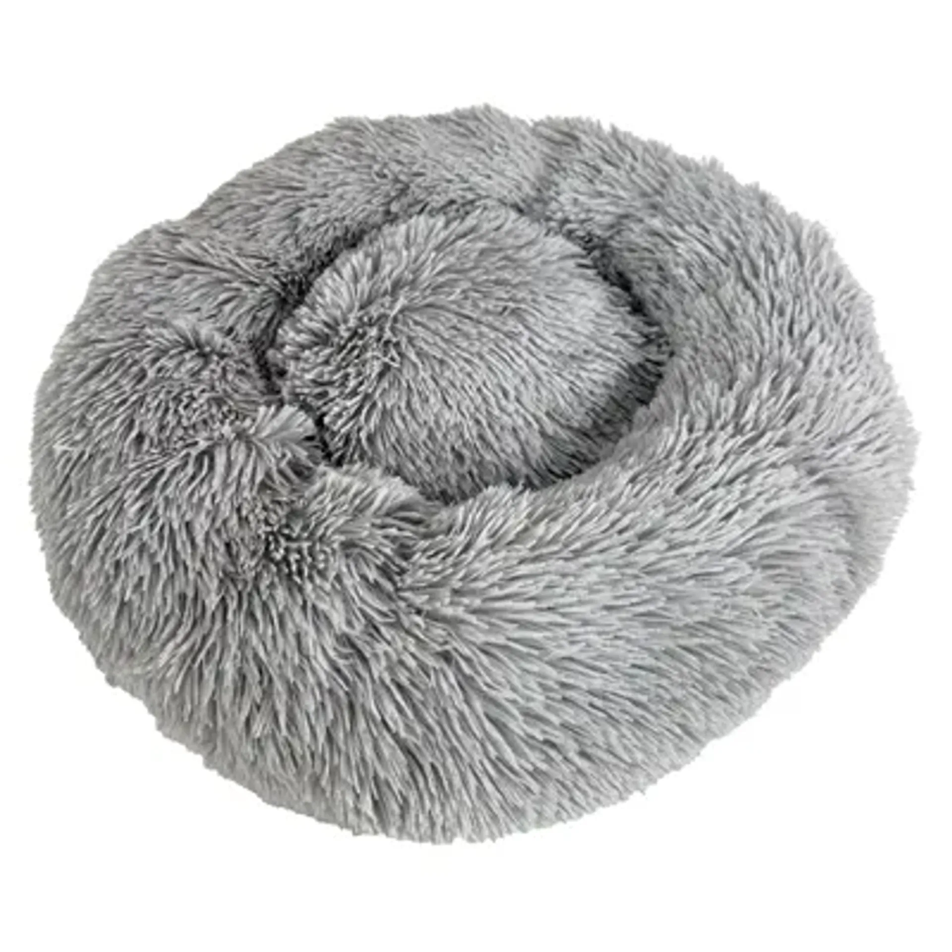 SAZZZ HONDENMAND FLUFFY LICHTGRIJS 52X52X13 CM