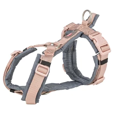 TRIXIE HONDENTUIG PREMIUM TREKKING BLUSH ROZE / GRAFIET GRIJS 44-53X2 CM TRIXIE HONDENTUIG PREMIUM TREKKING BLUSH ROZE / GRAFIET GRIJS 44-53X2 CM