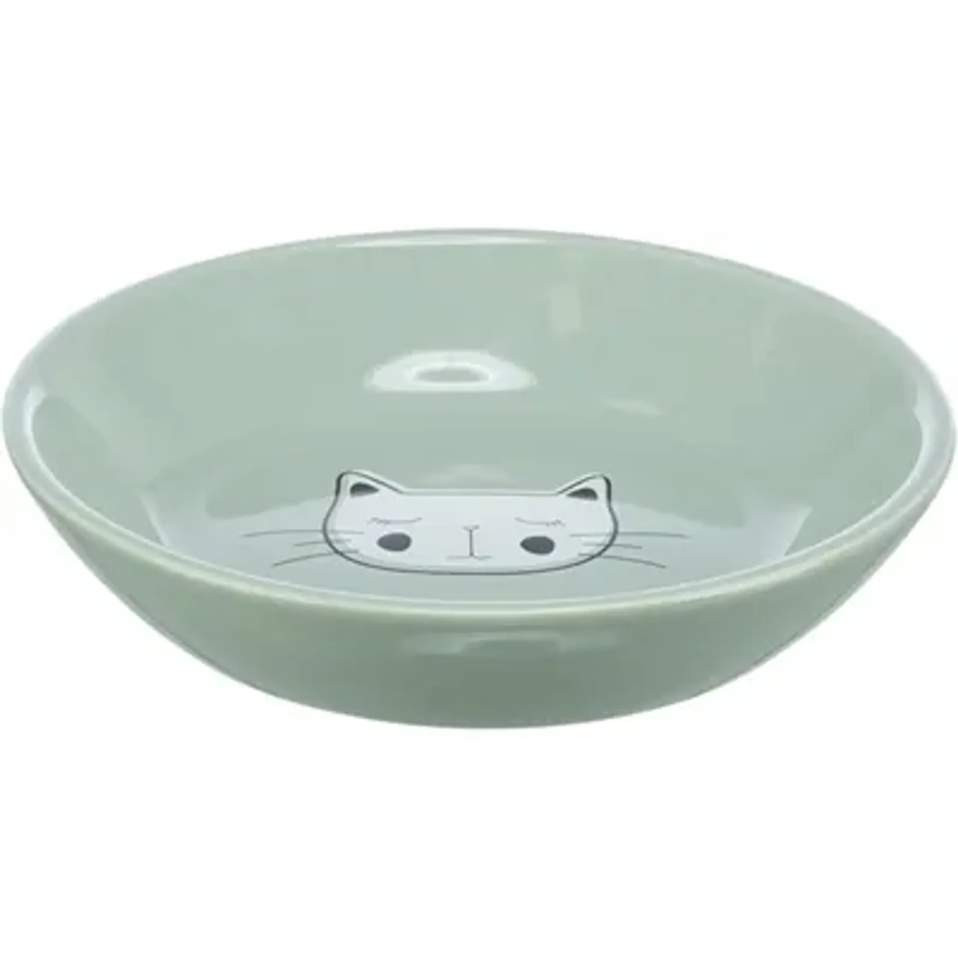 TRIXIE VOERBAK / DRINKBAK KAT VERHOOGD KERAMIEK ASSORTI 200 ML 14 CM