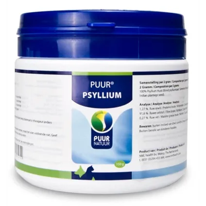 Puur natuur psyllium hond en kat Puur natuur psyllium hond en kat