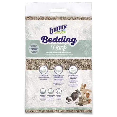 BUNNY NATURE BUNNYBEDDING HANF HENNEPVEZEL 90 LTR 9 KG BUNNY NATURE BUNNYBEDDING HANF HENNEPVEZEL 90 LTR 9 KG