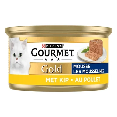 GOURMET GOLD FIJNE MOUSSE KIP 24X85 GR GOURMET GOLD FIJNE MOUSSE KIP 24X85 GR