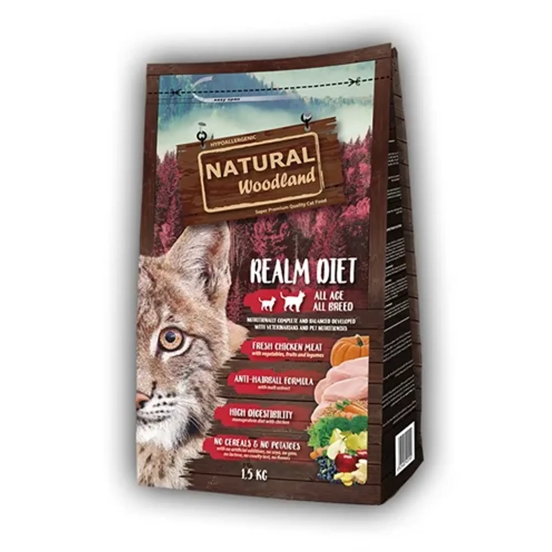 NATURAL WOODLAND REALM DIET 1,5 KG