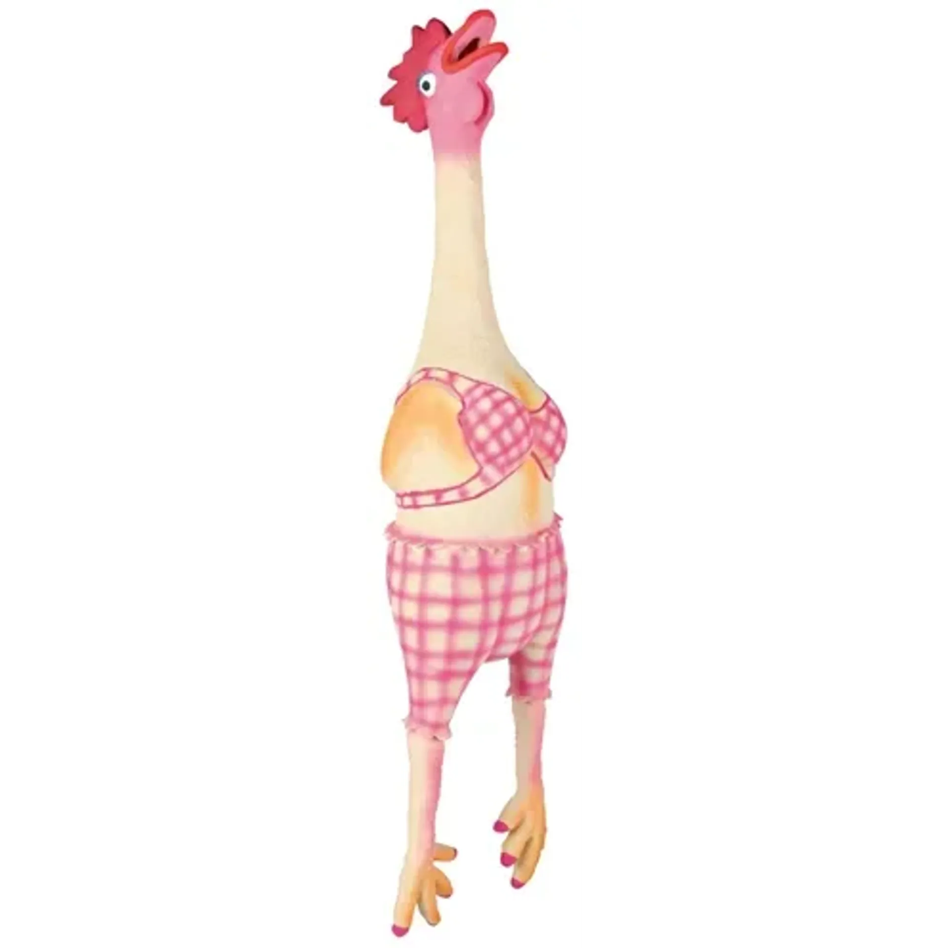 TRIXIE KIP IN BIKINI MET DIERENGELUID LATEX / POLYESTERVLIES 48 CM