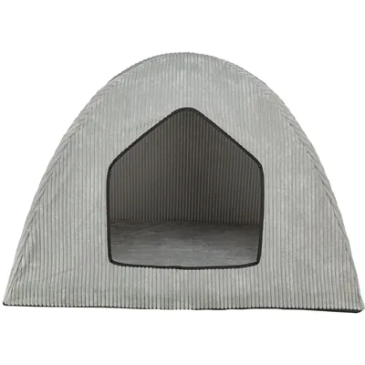 TRIXIE HONDENMAND TENT JONNA VITAL RIBSTOF LICHTGRIJS 100X70X70 CM TRIXIE HONDENMAND TENT JONNA VITAL RIBSTOF LICHTGRIJS 100X70X70 CM