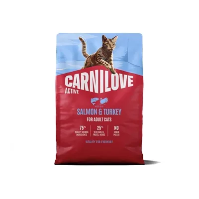 CARNILOVE ACTIVE ADULT ALL BREEDS SALMON / TURKEY 2 KG CARNILOVE ACTIVE ADULT ALL BREEDS SALMON / TURKEY 2 KG